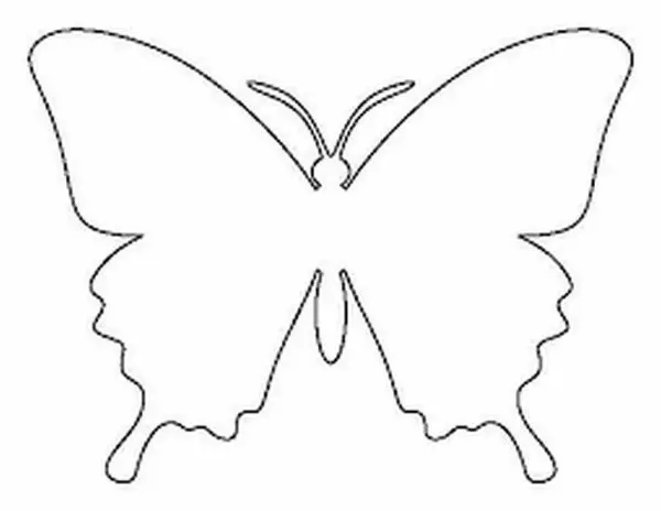 stencils Butterfly ສໍາລັບຕົບແຕ່ງ