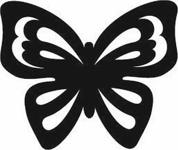 Butterfly stencils fyrir skraut
