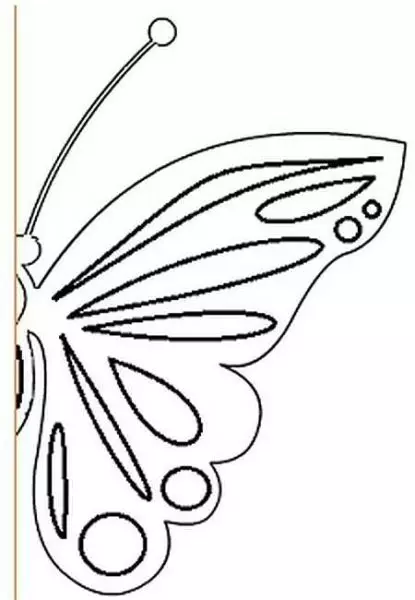 Stencils Butterfly ji bo xemilandin