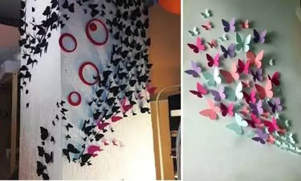 Stencils flutur për dekorim