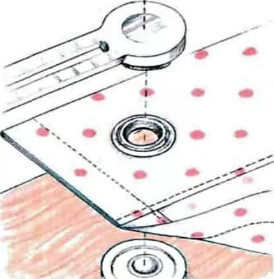 How to sew curtains with rings: installing chalks