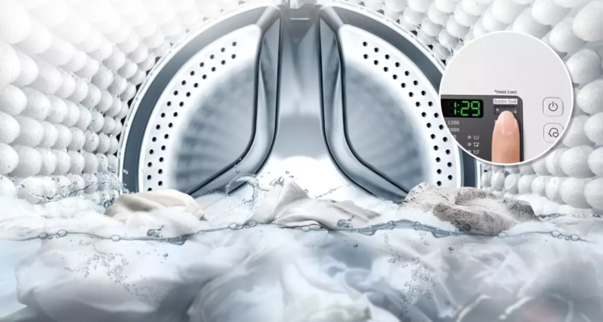 Mașină de spălat cu bule de aer și funcția ecologică