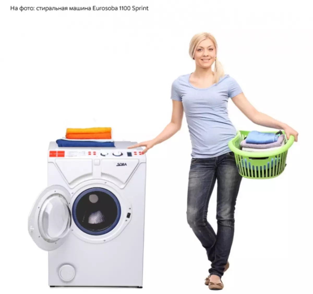 Máquina de lavar roupa com pia incluída