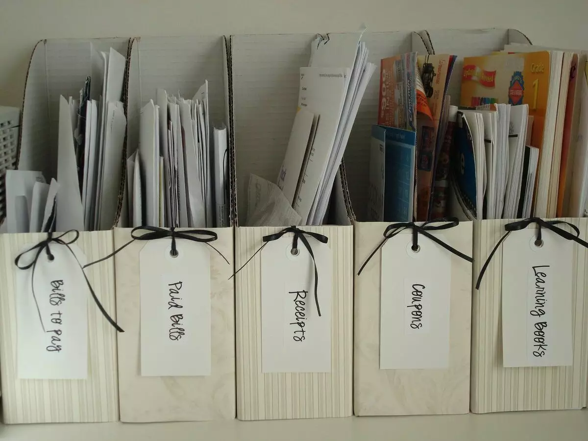 संस्था र कागजातहरूको भण्डारण: सुविधाजनक र सुन्दर