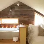 Дызайн спальні на мансардзе