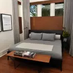 Interior de petit dormitori
