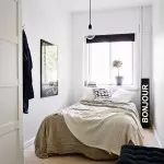 Interior de dormitorio pequeño