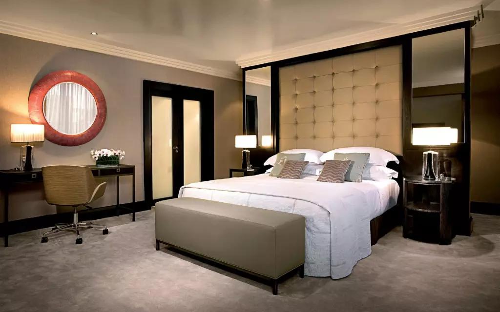 ခေတ်ပြိုင် style အိပ်ခန်းအိပ်ခန်း interiors