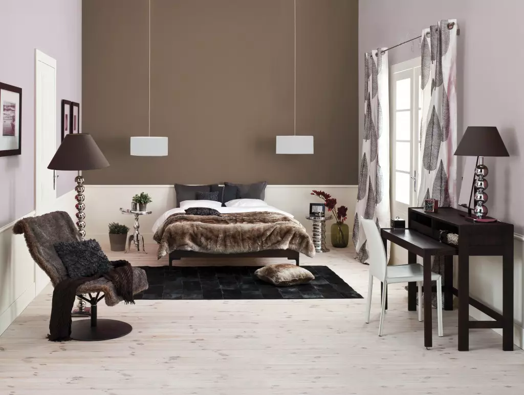 Wnętrza sypialni w nowoczesnym stylu