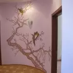 Decorative wall decoration in the hallway