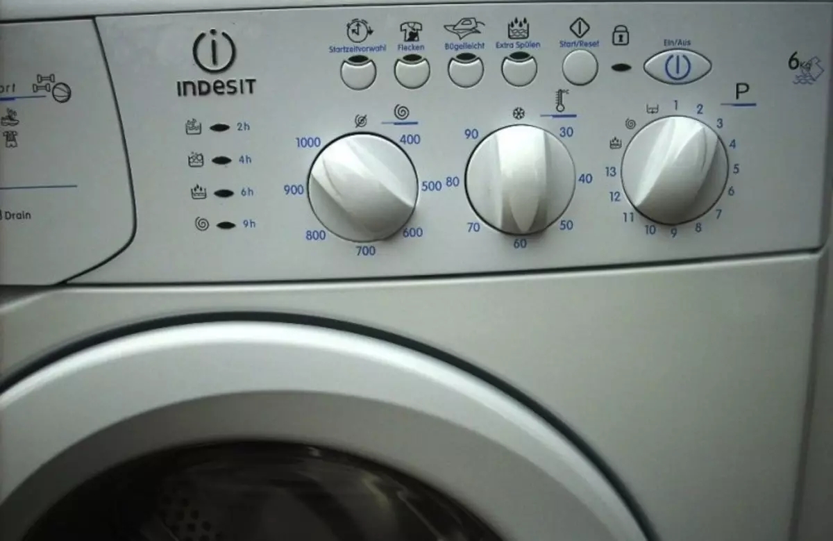 Icons on the washing machine, modes and decoding