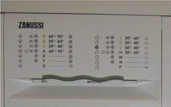 Pictogrammen op de wasmachine, modi en decodering