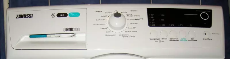 Icônes sur la machine à laver, les modes et le décodage