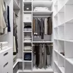 How to make a dressing room from the storage room: the ideas of arrangement | +50 photo