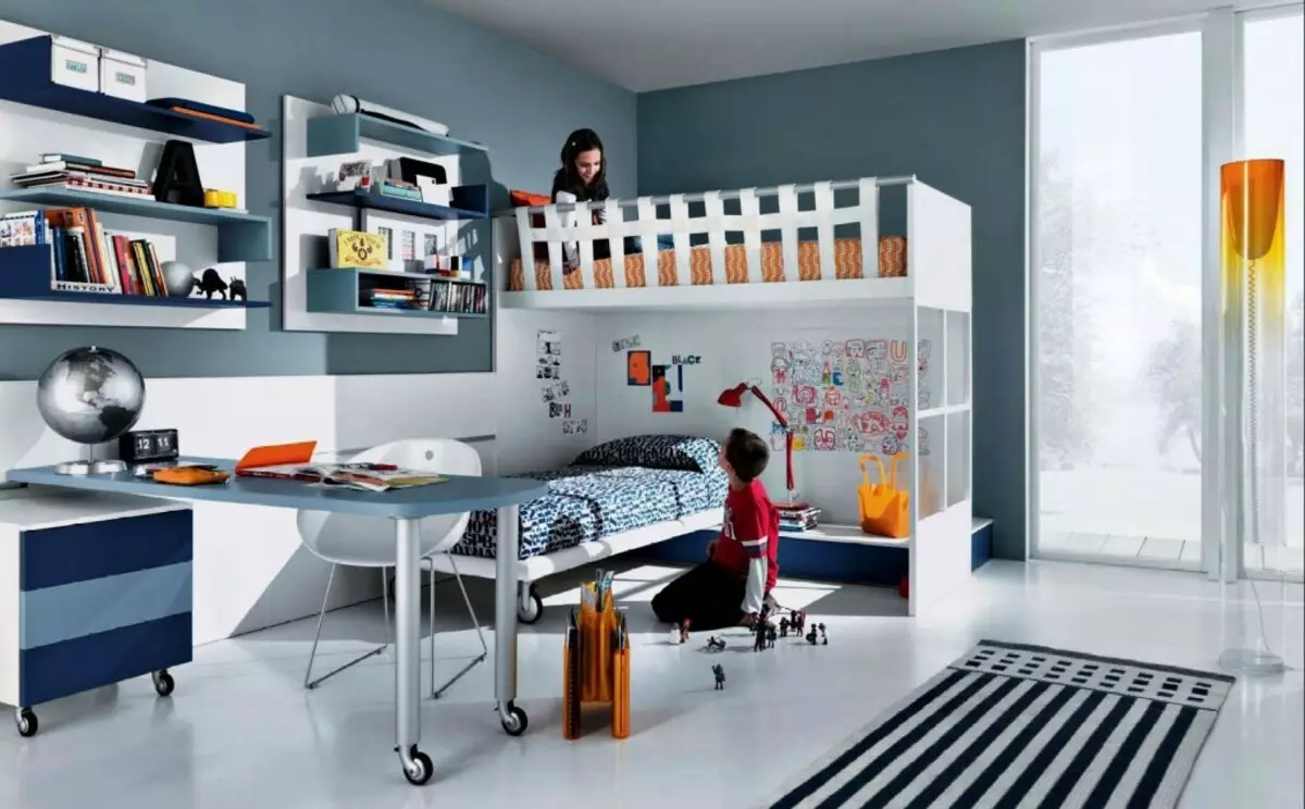 Projektowanie pokoju dla dzieci dla chłopca i dziewcząt