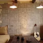 Decoración de interior de lujo con piedra artificial (30 fotos)