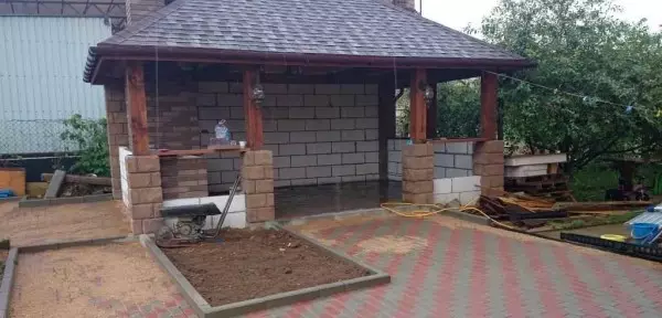 Construa um gazebo de tijolos, de boot ou blocos de construção