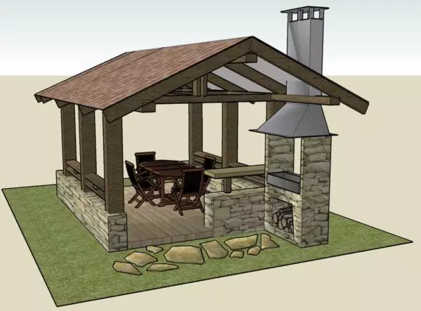 Bygg ett tegel lusthus, från start- eller byggstenar