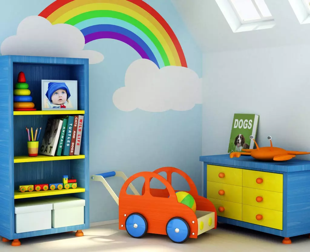 Wie schön, um die Wände in den Kindergarten zu platzieren: Ideen für den Innenraum