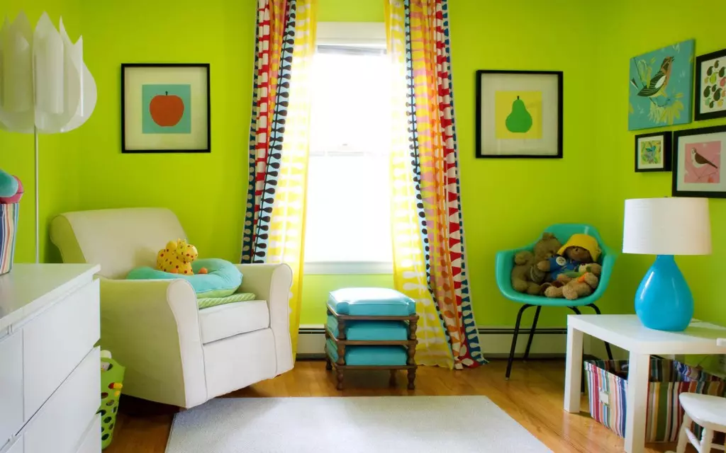 How beautiful to place the walls in the nursery: ideas for the interior