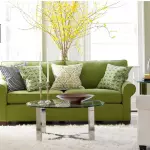 Furniture design in pistachio color