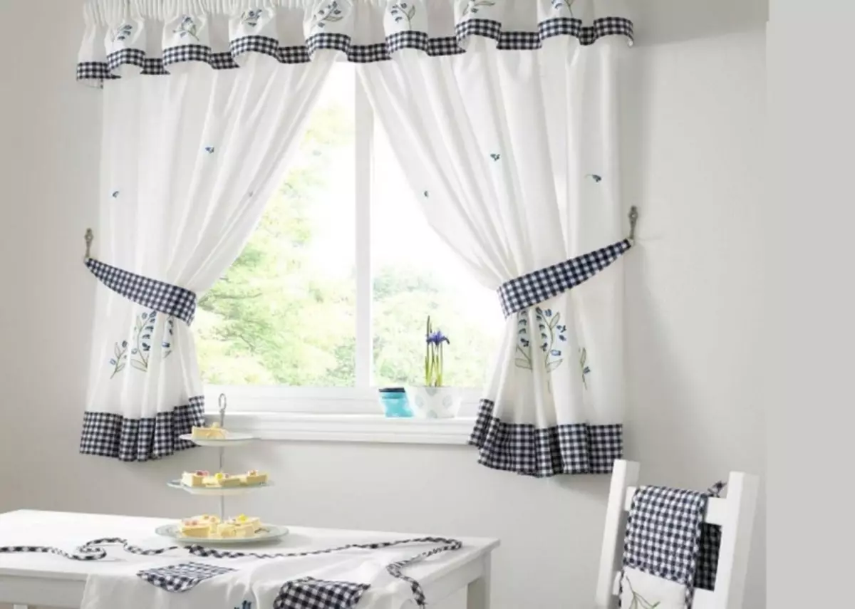 Rustic curtains for the kitchen: Select option for making your window