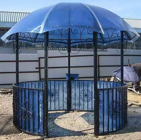 Gazebo از لوله فلزی با دست خود را