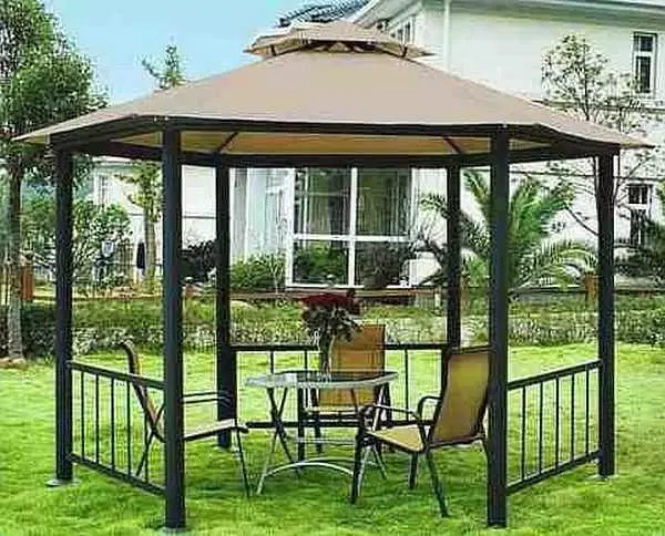 Gazebo аз қубурҳои металлӣ бо дасти худ