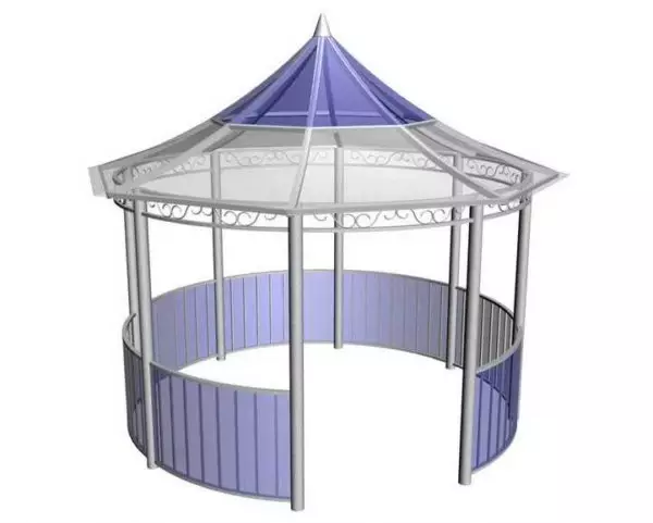 Gazebo צינור מתכת עם הידיים שלהם