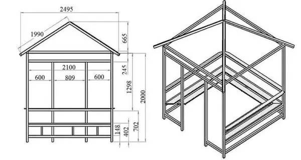 Gazebo de tubería de metal con sus propias manos.