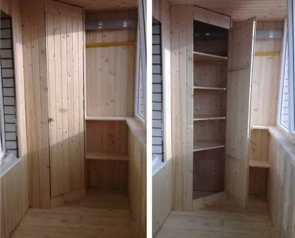 Hvordan lage en garderobe på balkong eller loggia