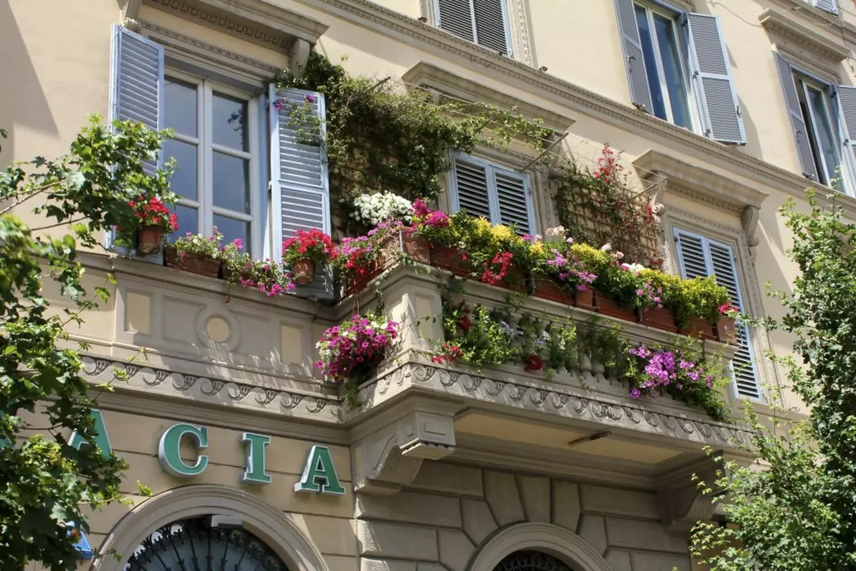 Fiori sul balcone