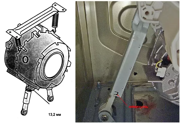 دھونے کی مشینیں کے لئے شاک absorbers اور dampers