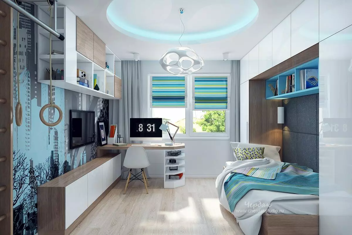 Mga Kulay para sa Design ng Teenage Room sa 2019.