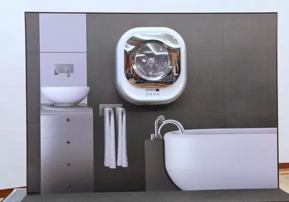 Máy giặt tường - một giải pháp tuyệt vời cho một phòng tắm nhỏ