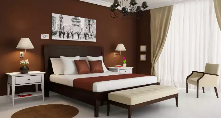 Designers แนะนำ: วิธีการวางห้องที่มี tulle แสงและผ้าม่านสีเข้ม