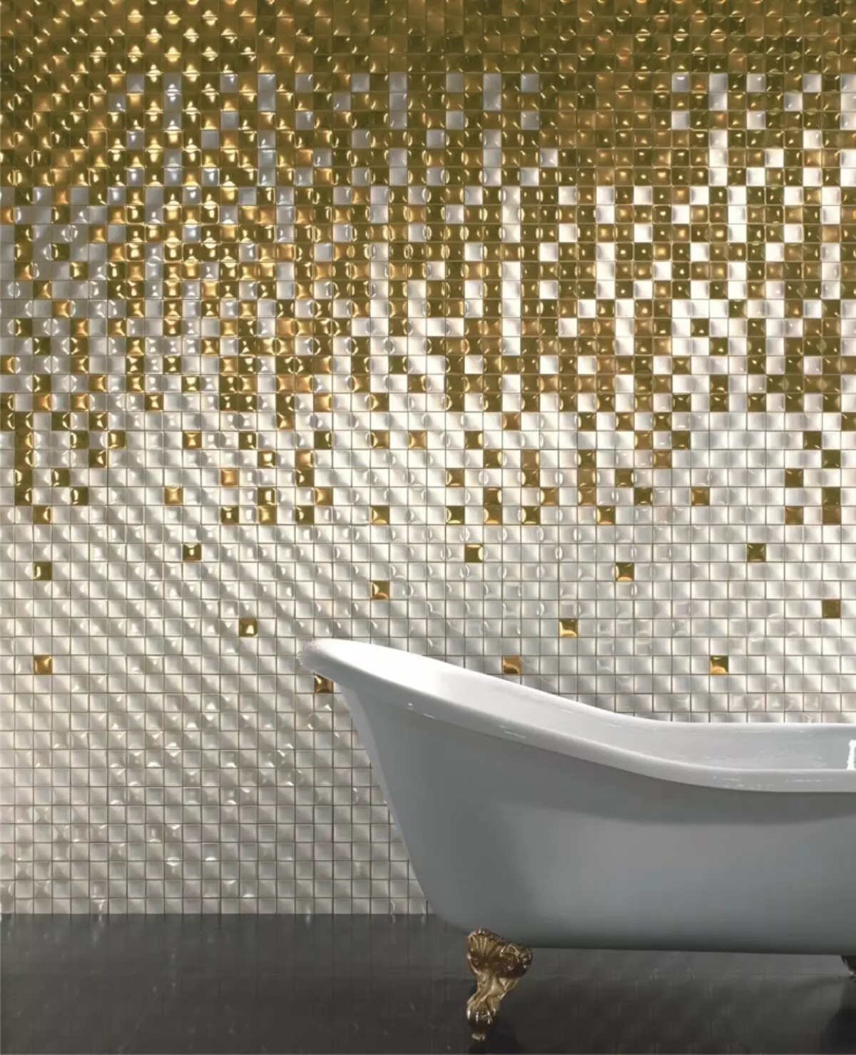 Mosaico en el baño.