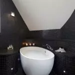 在浴室的設計中的馬賽克（+50照片）