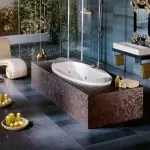 在浴室的設計中的馬賽克（+50照片）