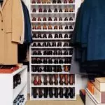 Sådan laver du et påklædningsrum fra opbevaringsrummet: Ideas af arrangement | +50 foto
