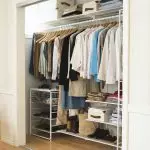 How to make a dressing room from the storage room: the ideas of arrangement | +50 photo