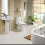 Туалет белән берләшкән ванна дизайны ничек булдырырга (+50 фото)