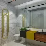 Cara membuat desain kamar mandi yang baik dikombinasikan dengan toilet (+50 foto)