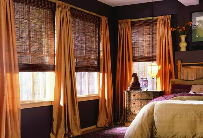 Bambu rullade gardiner i inredningen: Fördelar och nackdelar