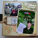 Album ng Army - ang memorya ng serbisyo at ang pinakamahusay na regalo sa iyong sariling mga kamay