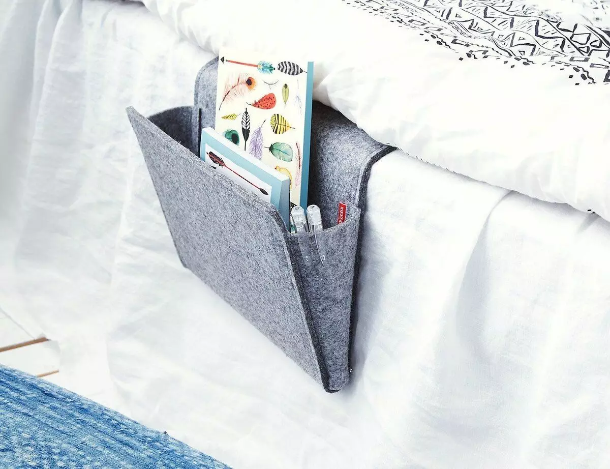 Túi vải: Tổ chức phòng ngủ nhỏ tuyệt vời