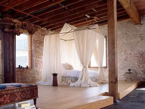 Loft-styl slaapkamer met eie hande: ontwerp, foto