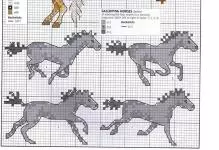 Cross-Cross Stitch: Schemes and Sets, ฟรี, Pony วิ่งบนน้ำ, Riolis สำหรับสาว ๆ