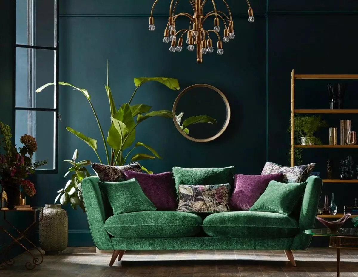 The most unusual shades of green for the interior