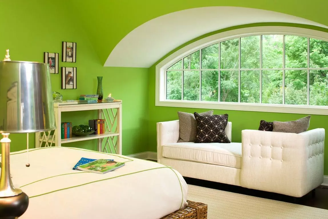 Các sắc thái bất thường nhất của màu xanh lá cây cho nội thất